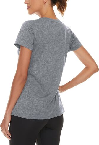 TACVASEN Women's Short Sleeve Running Shirts Lightweight Quick Dry T-Shirts Outdoor Hiking Tops in Saudi Arabia