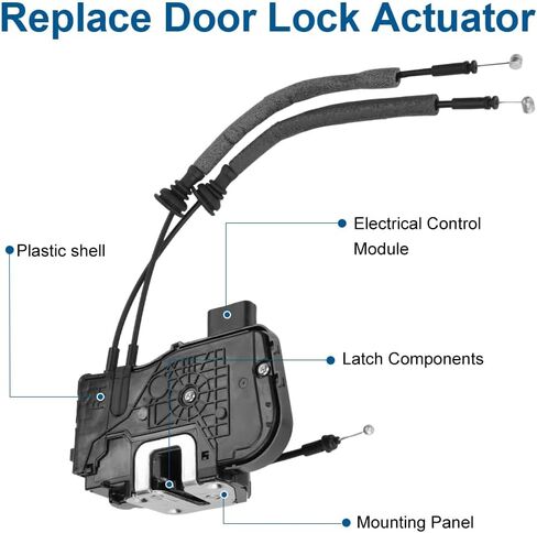 Front Right Passenger Side Door Lock Actuator Compatible with Hyundai Santa Fe 2010-2012 Replacement for DLA1251 813200W000 in Saudi Arabia
