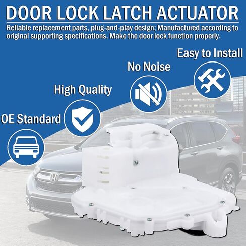 Qagea Rear Right Passenger Side Door Lock Latch Actuator Motor with Rod Compatible with 2007-2011 Honda CR-V CRV, Replaces DLA1006, 72610-SWA-A01, 72610-SWA-H01 in Saudi Arabia