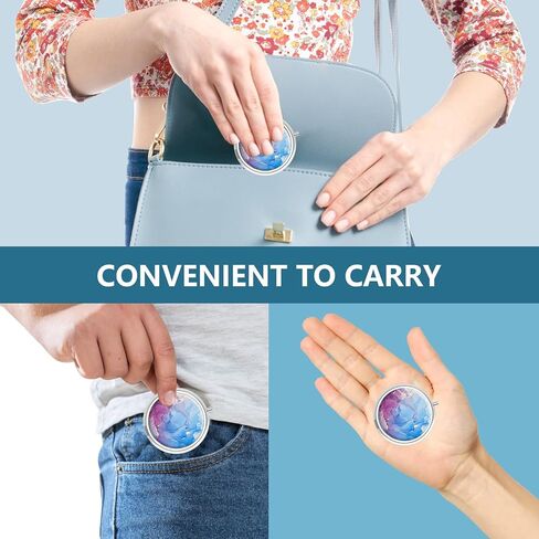 Pill Box 3 Compartment Medicine Pill Case,Portable Pill Box for Pocket or Purse Pill Box Decorative Metal Medicine Vitamin Organizer Unique Gift(Geometric Colorful Mandala) in Kuwait