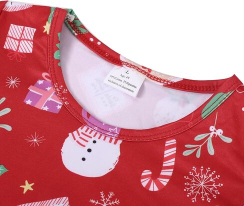 Christmas Toddler Girls Dress Santa Claus Snowman Print Dresses Red Long Sleeve 2-8Y in Kuwait