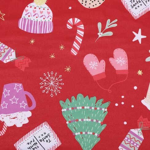 Christmas Toddler Girls Dress Santa Claus Snowman Print Dresses Red Long Sleeve 2-8Y in Kuwait