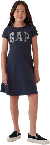 GAP Girls' Short Sleeve Logo Dress in Saudi Arabia