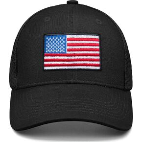 Adjustable State Flag Trucker Hat Mesh Baseball Cap with Embroidered Patch for Men Women