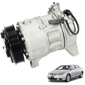 19352553 Air Conditioning Compressor with Clutch AC A/C Compressor Compatible with Buick LaCrosse 3.6L 2012 Cadillac SRX 3.6L 2012-2016 Replace CO22224C 19354656 19419921