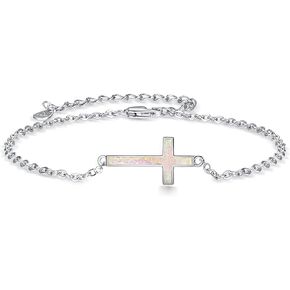 Dreamboat Opal Star Bracelet 925 Sterling Silver October Birthstone Bracelets Fire Opal Jewelry Birhday Party Gifts for Girls Women