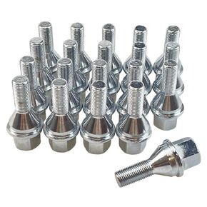 20pcs 611-005 6511051AA Wheel Lug Bolts M12x1.25 Upgrade 19mm Hex Length 28mm for 14-23 Jeep Cherokee