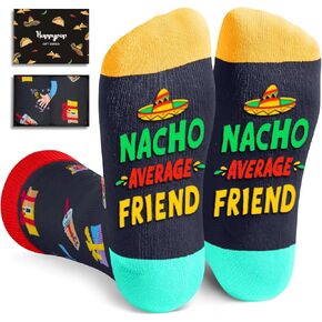HAPPYPOP Friend Gifts Idea Socks For Men Women - Friend Gifts for Men Women, Gifts for Friends, Friendship Gifts Socks, Friend Socks