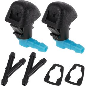 Windshield Washer Nozzle for Honda Odyssey 2011-2017 Black,Blue Front Windshield Spray Nozzles Wiper Spray Washer Jet Plastic 1 Set