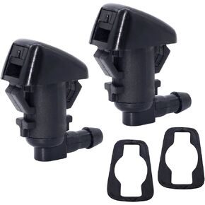 HiSport Windshield Sprinkler Wiper Nozzle - Compatible with Jeep Commander 2006-2010 Liberty 2008-2012 Compatible with Dodge Nitro 2007-2011 - Replace 55157319AA （Two Side）