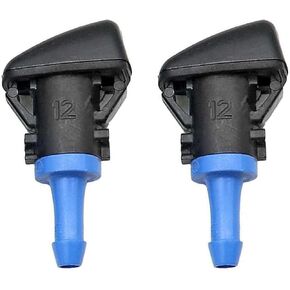 FZJDSD 2PCS Windshield Washer Nozzle 68024312AB Compatible with Dodge Challenger Avenger 2011-2014 Compatible with Chrysler 200 2011-2014 Windshield Wiper Washer Jet Nozzle Spray Sub Assembly