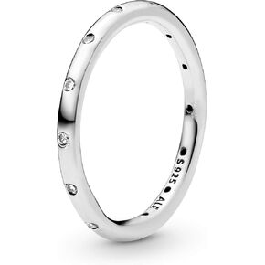 PANDORA Droplets Ring, Sterling Silver, Cubic Zirconia, Size 7