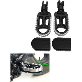 Xitomer Stainless + Rubber Motorcycle Bike Foot Pegs, Fit for NC750S 2014-2020, NC750X 14-23, NC 700 S/D/SA/SD/X/XA/XD 12-20, Footrest Wide Fat Foot Pegs Footpeg