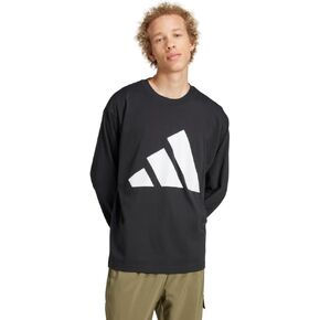 adidas Men's Essentials Big Logo Single Jersey Long Sleeve T-Shirt