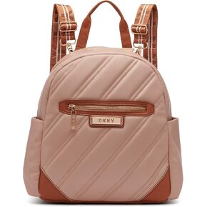 DKNY Backpack Softside Carryon Luggage, Wine, 14 Inch