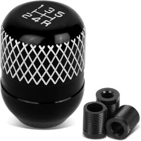 Auto Dynasty Aluminum Netted Style 5-Speed Manual Transmission Stick Shift Knob, Universal Fit, Pink