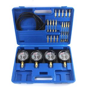 SINOCMP Universal Fuel Vacuum Carburetor Synchronize Tool Kit, Motorcycle Balancer Carb Synchronizer, Balancing Sync Gauge Set, for Honda Yamaha Kawasaki Suzuki GS KZ XS(Blue)