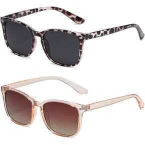 DUSHINE Polarized Sunglasses for Women Classic Retro Style UV400 Protection