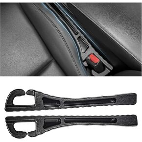 2PCS Car Seat Gap Filler Organizer, PU Leather Crevice Blocker Gap Plug Between Seat and Console, Universal Car SUV Truck Gap Organizer Stop Phone Wallet Keys from Dropping