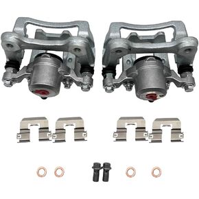1A-NBY 2PCS Rear Left & Right Disc Brake Caliper Assembly with Bracket for 2011-2015 Hyundai Sonata, for 2011-2015 Kia Optima 19B6456 19B6457 58311-3QA10 58310-3QA10 S01-015