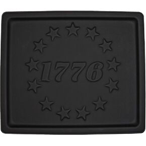 We The People Holsters - Betsy Ross Flag Patriotic EDC Kydex Dump Tray - Valet Tray for Men - EDC Organizer and Catch-All for Everyday Carry - Keys - Change - Phone (Carbon Fiber)