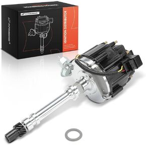 A-Premium Ignition Distributor with Cap and Rotor Compatible with Chevrolet C10 C20 Suburban, El Camino, K10 K20 Suburban, K5 Blazer & GMC Jimmy, Caballero, C1500 C2500 Suburban, Jimmy, G1500, G2500