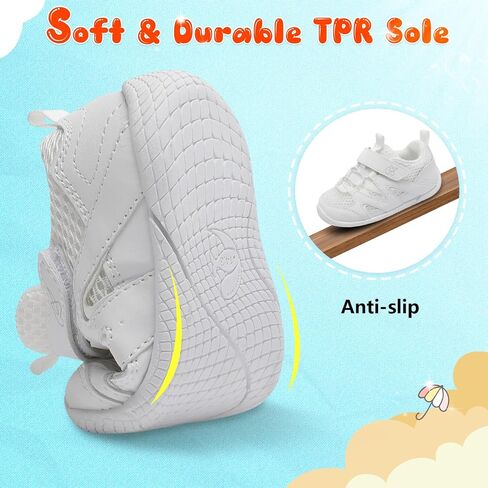 LeIsfIt Baby Shoes Boys Girls First Walking Shoes Non-Slip Toddler Shoes Breathable Sneakers Infant Shoes Crib Shoes in Kuwait