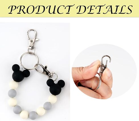 2Pcs Mouse Ear Holder for Backpack Beaded Lanyard Keychain Park Trip Essentials Headband Hanging Display Accessories in Kuwait
