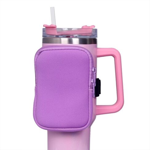 Water Bottle Bag compatible with Stanley Quencher Adventure 40oz IceFlow 20oz 30oz, Gym Accessories for Men Women,Tumbler Pack for Cards, Keys,Earphone (#2) in Saudi Arabia