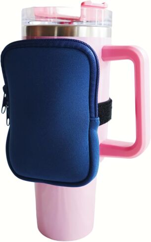 Water Bottle Bag compatible with Stanley Quencher Adventure 40oz IceFlow 20oz 30oz, Gym Accessories for Men Women,Tumbler Pack for Cards, Keys,Earphone (#2) in Saudi Arabia