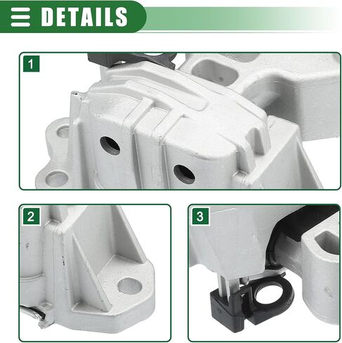 Motoforti Engine Motor Mount, Engine Mounting, for Jeep Renegade 1.4L 2016-2018, No.68329362AA, Silver Tone in Saudi Arabia
