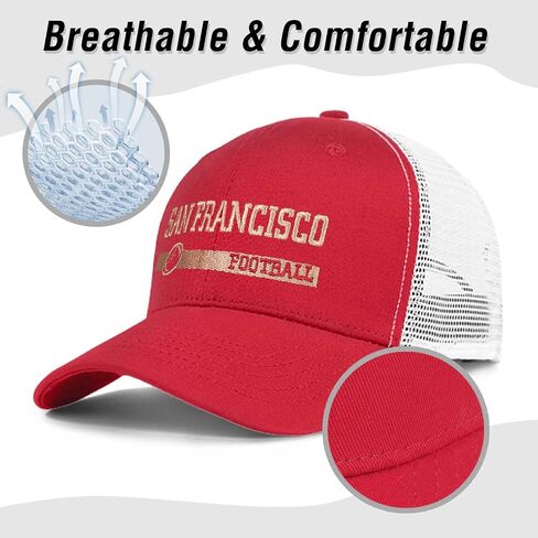 Football Embroidered Trucker Hat for Football Fans,Adjustable Baseball Cap Snapback Cap Dad Hat Cap for Fans Gifts in Saudi Arabia