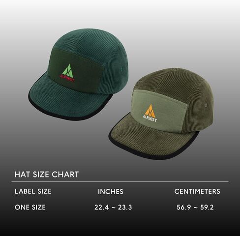 Fits Y'all 5-Panel Corduroy Suede Alpinist Baseball Cap: Adjustable Fit for Men, Women and All Genders in Saudi Arabia