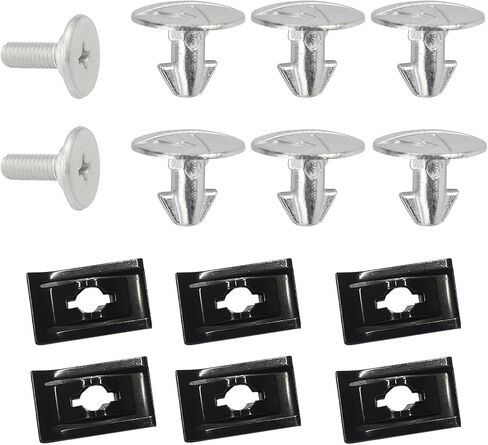 HAOBO 14PCS Engine Lower Cover Pin Screws, Engine Splash Shield Hardware Screw and Access Clip, Engine Case Guards Compatible with Honda Accord Civic, Replace #90674-TY2-A01 90105-TBA-A00 (K2-14PCS) in Kuwait