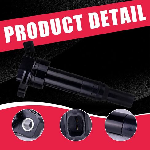 ملف الإشعال C1804 UF651 مع قابس شرارة 9723 متوافق مع 1.8 2.0 L4 Hyundai Elantra Tucson Kia Forte Soul استبدال 273002E000 273012E000 (مجموعة من 4) in Kuwait