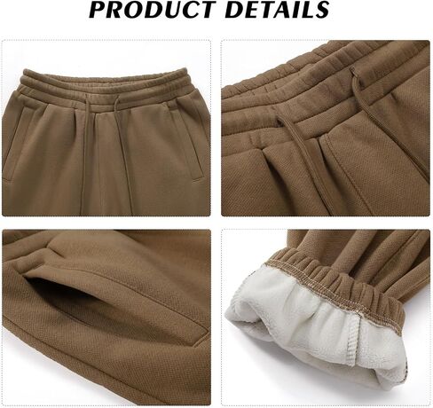 Oymyakon Men's Heavyweight Sweatpants Joggers Pants Fleece Jogger Track Pants Athletic Workout Gym Sweat Pants with Pockets in Kuwait