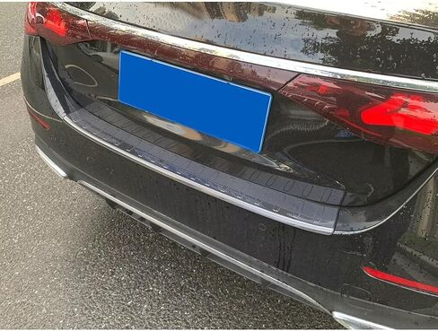 Beautost for Mercedes-Benz Eclass E-Class 2023 2024 W214 E200 E300 E450 Rear Outside Bumper Sill Plate Guard Trim (Silver) in Saudi Arabia