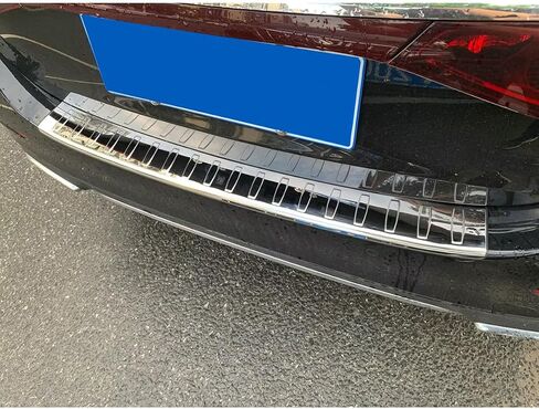 Beautost for Mercedes-Benz Eclass E-Class 2023 2024 W214 E200 E300 E450 Rear Outside Bumper Sill Plate Guard Trim (Silver) in Saudi Arabia