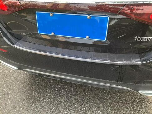 Beautost for Mercedes-Benz Eclass E-Class 2023 2024 W214 E200 E300 E450 Rear Outside Bumper Sill Plate Guard Trim (Silver) in Saudi Arabia