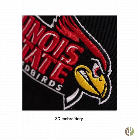 Desert Cactus Illinois State University Baseball Hat Redbirds ISU Brimmed Embroirderd Cap Adjustable Cloth Strap Adult (Style B) in Saudi Arabia