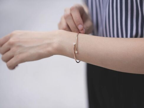 Moissanite Bangle - Gold Plated 925 Sterling Silver Bracelet for Women - 7" or Below Wrist, D Color, VVS1-2, Princess Cut - Minimalist Dainty Jewelry - Thin Gold Cuff for Women in Saudi Arabia