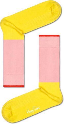 Happy Socks Premium Crew Socks, for Men and Women, made with sustainable Tencel Modal - Multicolor - size 10-13 - 4-Pack Gift Box in Saudi Arabia