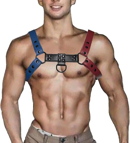 Harness for Men Adjustable Body Chest Harness Belt Clubwear for Halloween Christmas in Saudi Arabia