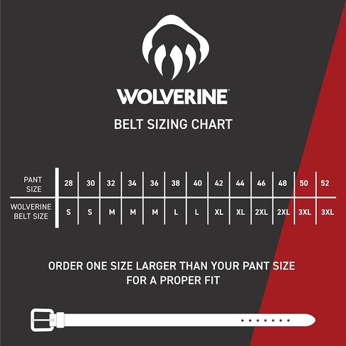 WOLVERINE Men's Durable Nylon Webbing Ratchet Buckle Work Belt with Leather Lining in Saudi Arabia