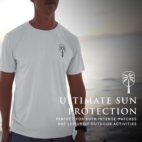 Mens Performance Short Sleeve Pickleball Shirt – Premium UV Protection, Moisture-Wicking, and Odor-Fighting Design in Saudi Arabia
