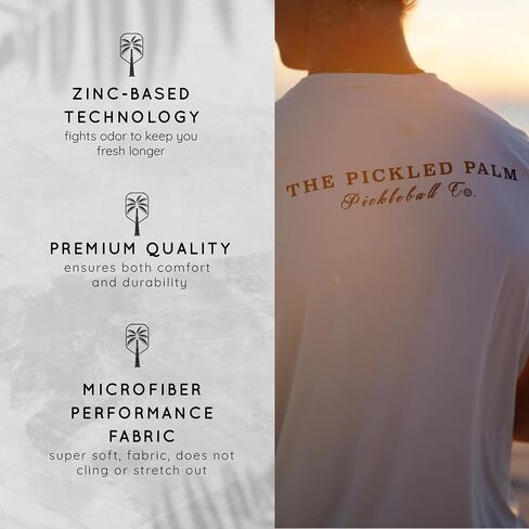 Mens Performance Short Sleeve Pickleball Shirt – Premium UV Protection, Moisture-Wicking, and Odor-Fighting Design in Saudi Arabia