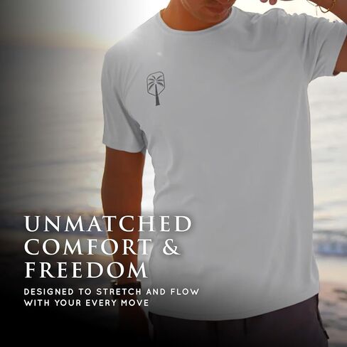 Mens Performance Short Sleeve Pickleball Shirt – Premium UV Protection, Moisture-Wicking, and Odor-Fighting Design in Saudi Arabia