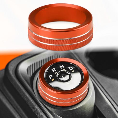 auovo Drive Mode Gear Shift Knob Cover Compatible with Ford Maverick Accessories 2022 2023 2024 Aluminum Alloy Gear Shift Switch Button Ring Trim (Gear Shift Knob Cover-1 Piece, Orange) in Saudi Arabia