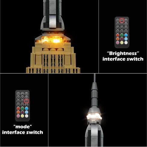 LED Light Kit Compatible with Lego Empire State Building - for Architecture 21046 Building Bricks Model (Model Set Not Included) in Saudi Arabia