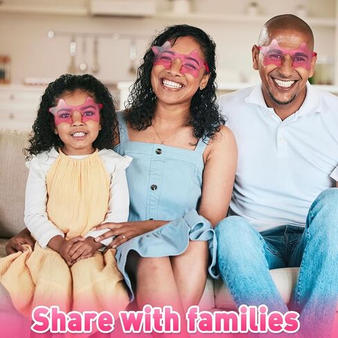 10/20/30/40 Pack Star Sunglasses Rimless Transparent Pentagram Shaped Sunglasses Bulk Party Favor Glasses for Women (20, Yellow) in Kuwait